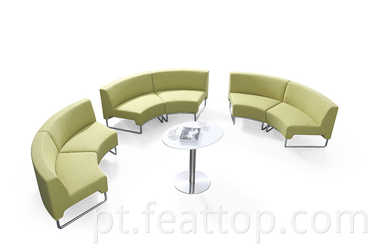 Design moderno da área pública sofá lounge sala de recepção sala de espera modular sala de espera sofá